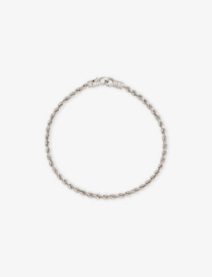 Tom Wood 2.8mm Rope Rhodium-Plated 925 Sterling Silver Bracelet
