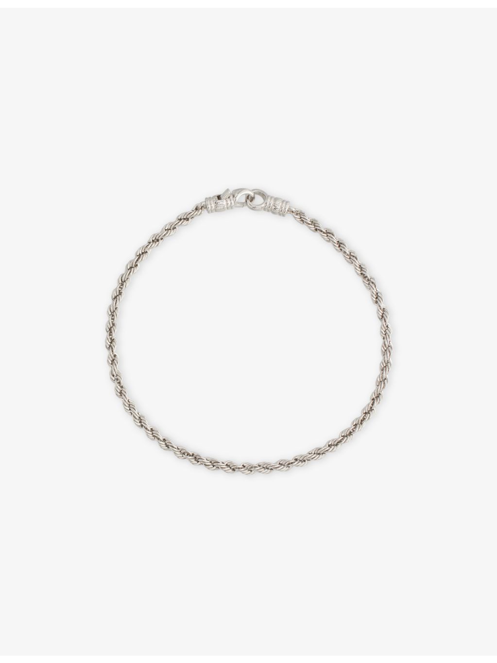 Tom Wood rope bracelet rhodium-plated 925 sterling silver (British brand)