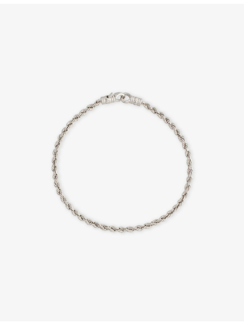 Tom Wood rope bracelet rhodium-plated 925 sterling silver (British brand)