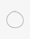 Tom Wood 2.8mm Rope Rhodium-Plated 925 Sterling Silver Bracelet