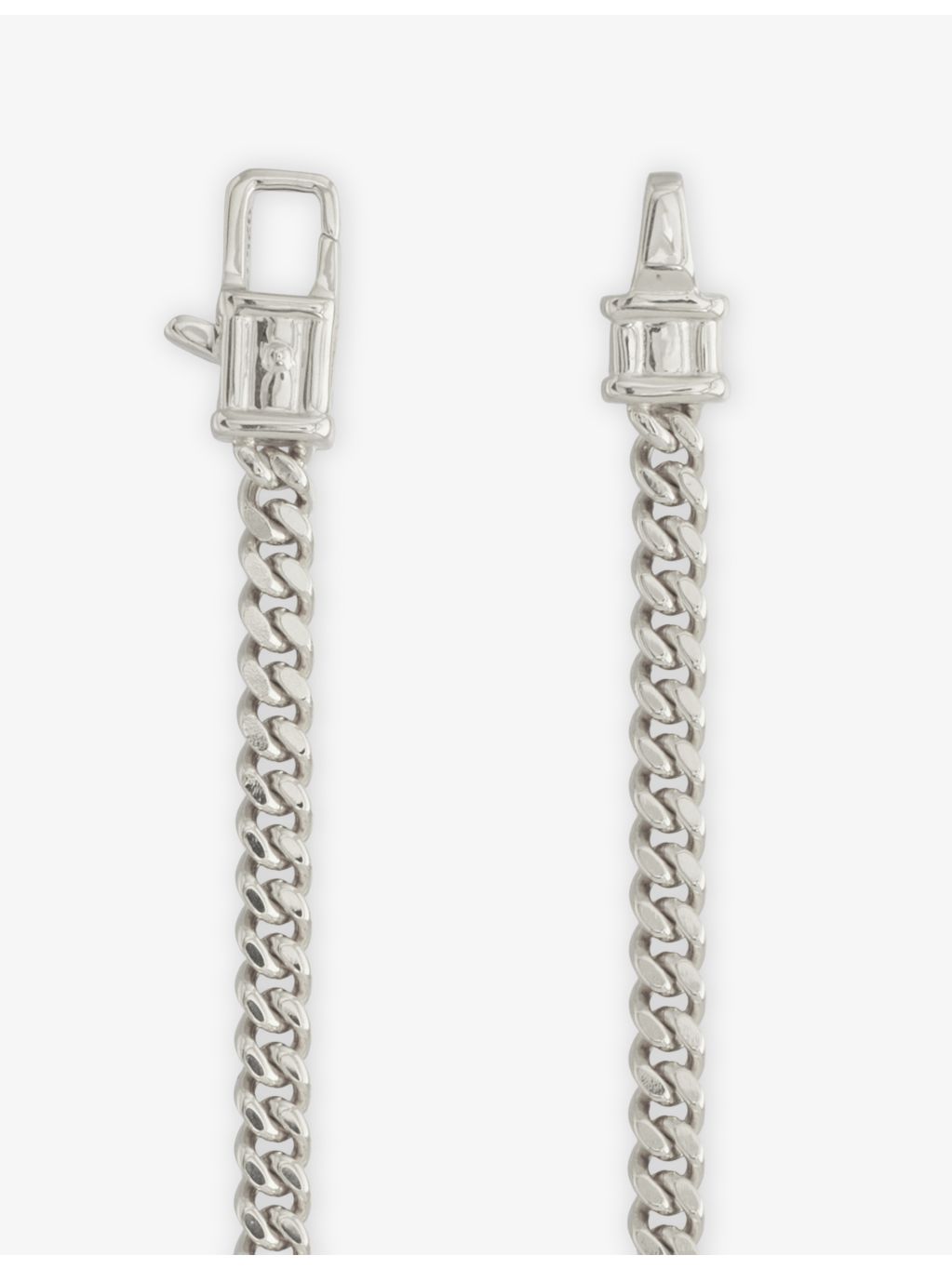 Tom Wood Curb M rhodium-plated sterling silver bracelet, UK version