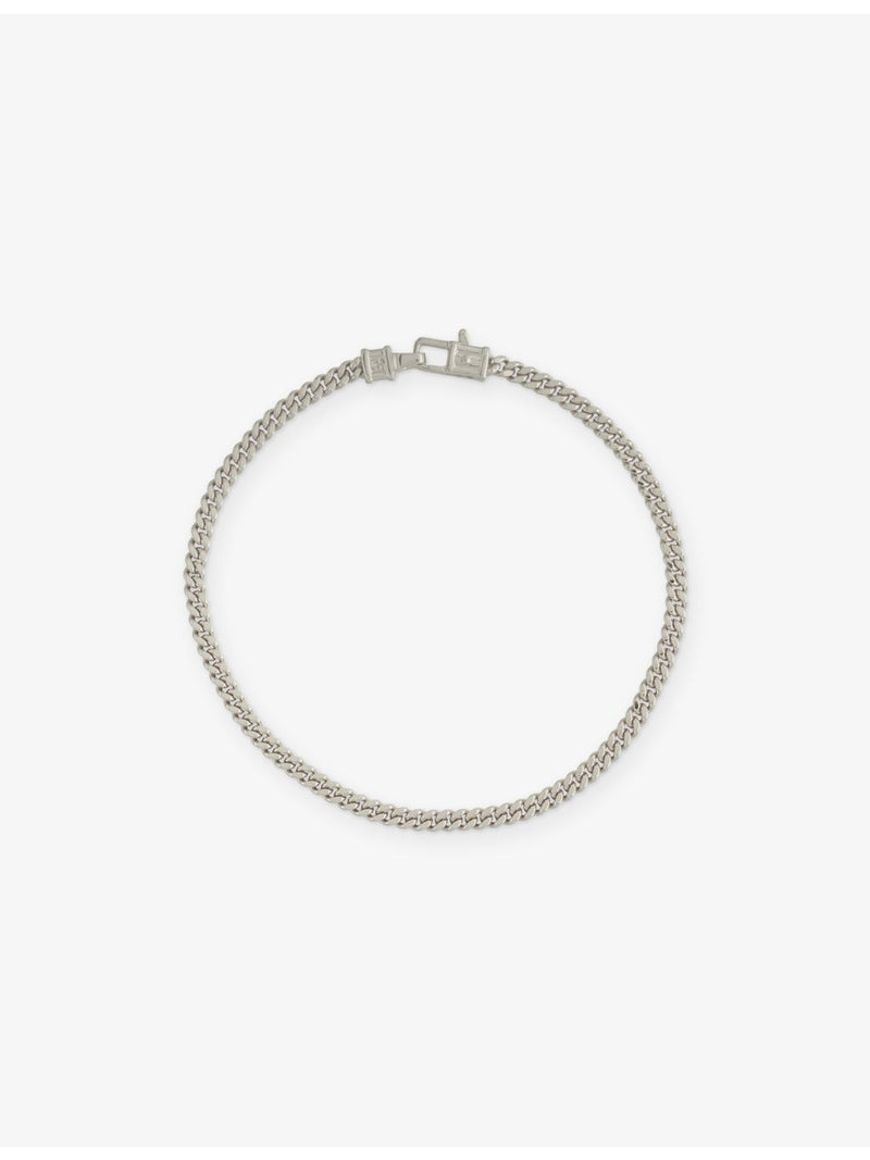 Tom Wood Curb M rhodium-plated sterling silver bracelet, UK version