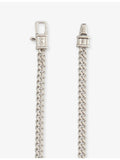Tom Wood medium curb chain necklace rhodium-plated sterling silver, UK version