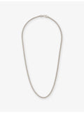 Tom Wood medium curb chain necklace rhodium-plated sterling silver, UK version