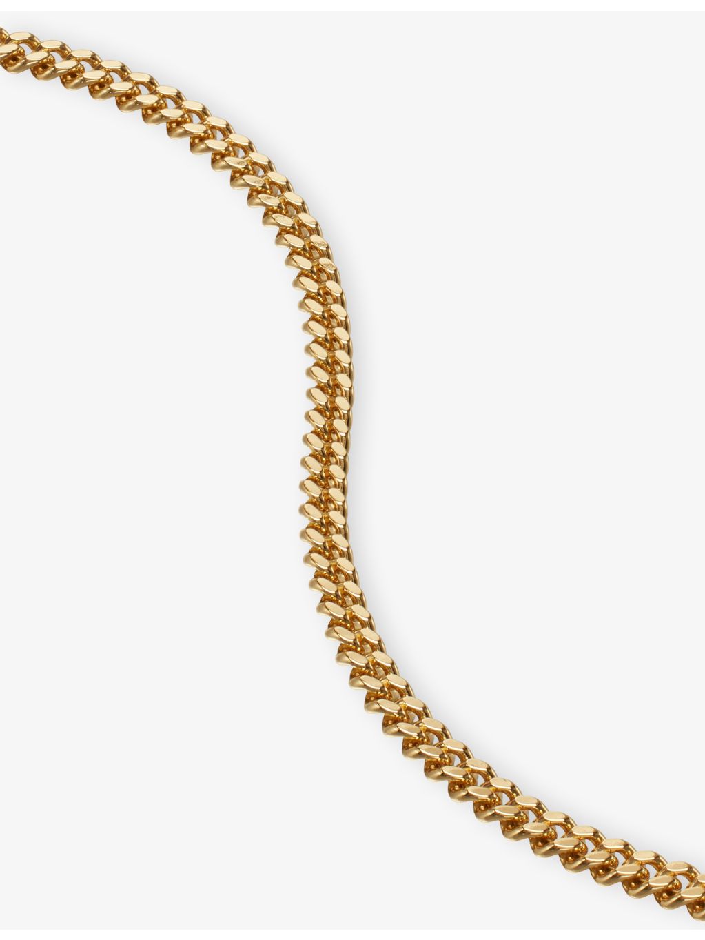 Tom Wood curb bracelet 18ct gold-plated sterling silver, UK version