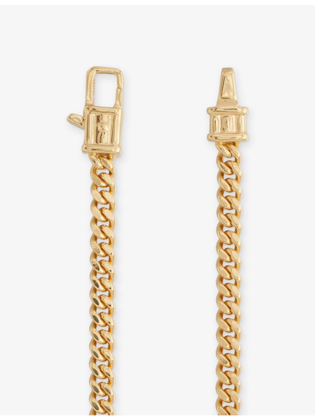 Tom Wood curb bracelet 18ct gold-plated sterling silver, UK version