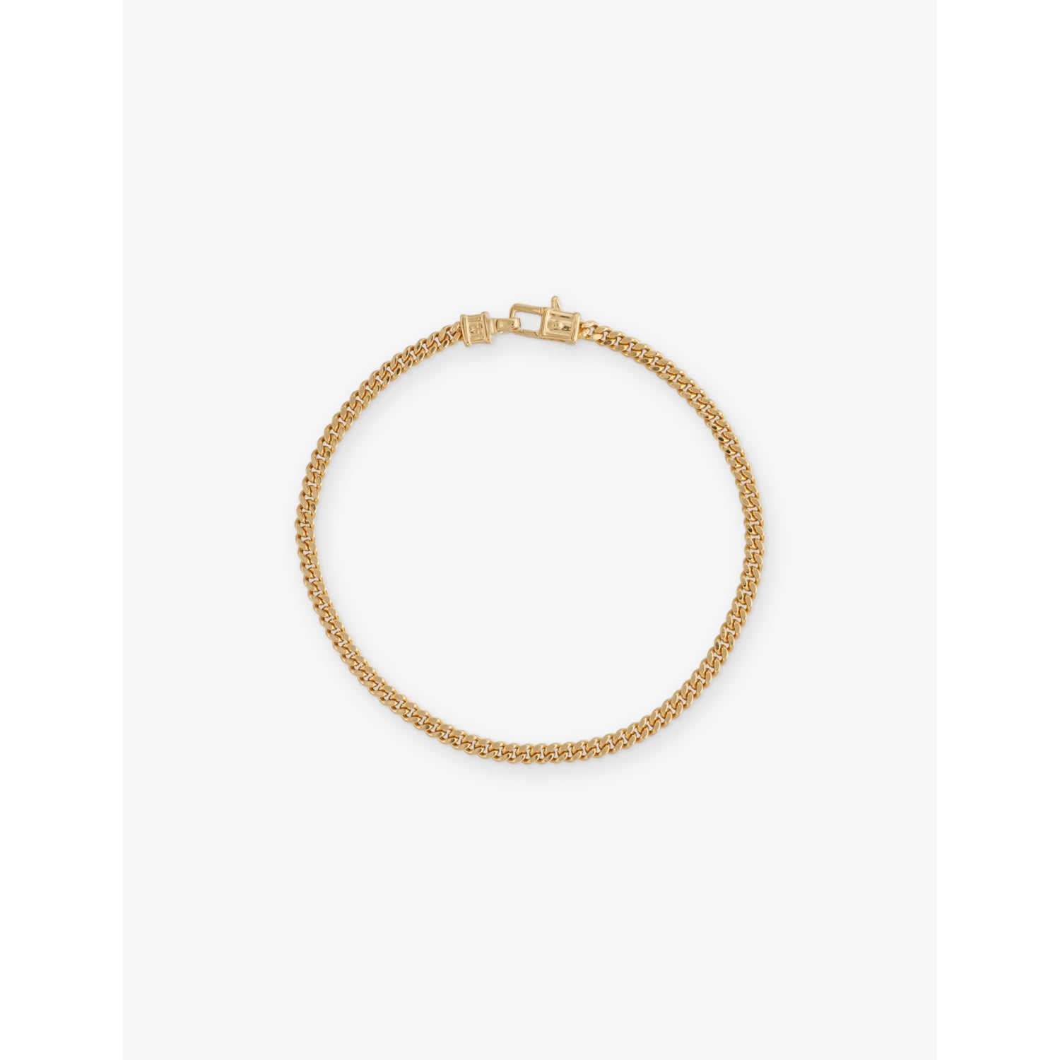 Tom Wood curb bracelet 18ct gold-plated sterling silver, UK version
