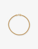 Tom Wood Curb M 18ct Gold-Plated 925 Sterling Silver Bracelet