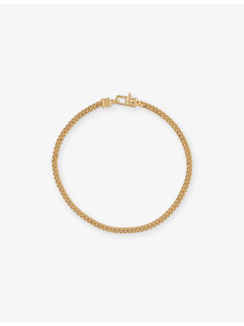 Tom Wood curb bracelet 18ct gold-plated sterling silver, UK version