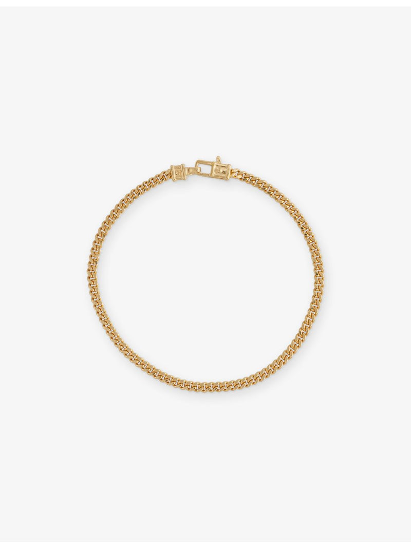 Tom Wood curb bracelet 18ct gold-plated sterling silver, UK version