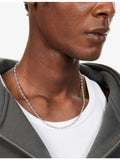 Tom Wood rhodium-plated 925 sterling silver necklace - British product