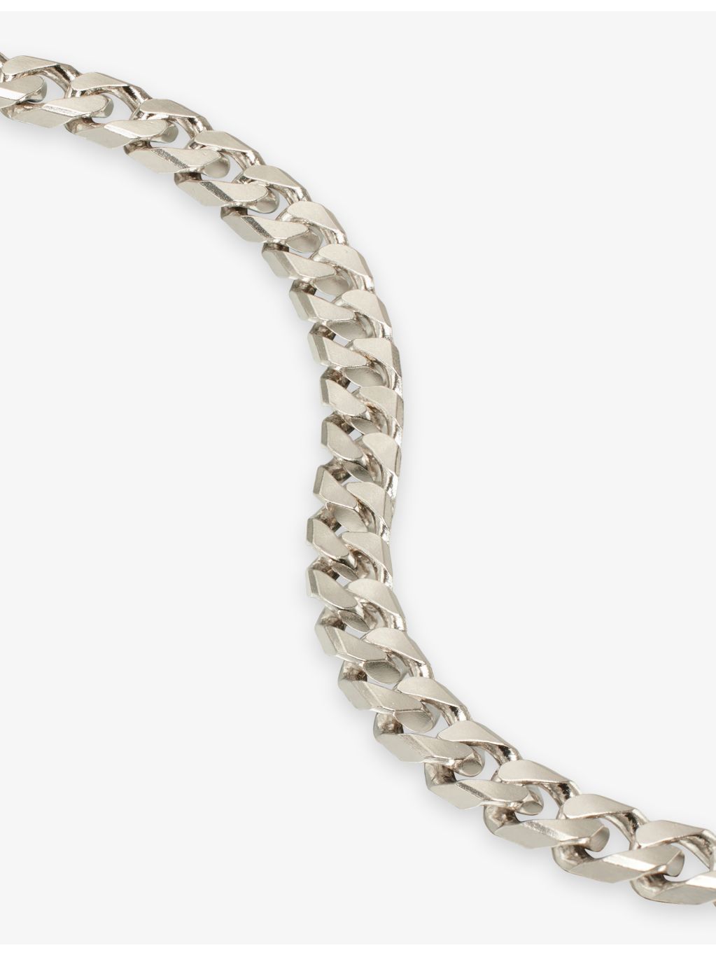 Tom Wood Frankie Chain necklace rhodium-plated 925 sterling silver, UK version