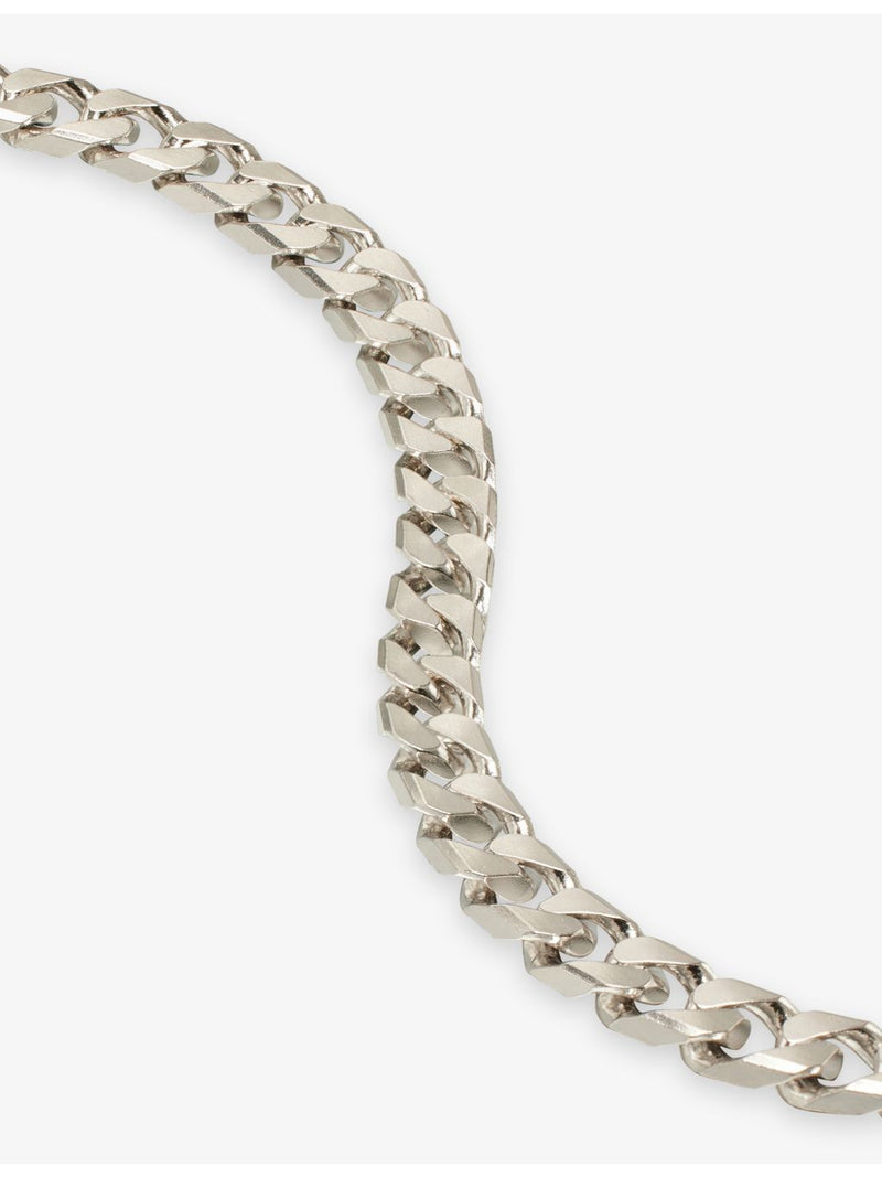 Tom Wood Frankie Chain necklace rhodium-plated 925 sterling silver, UK version