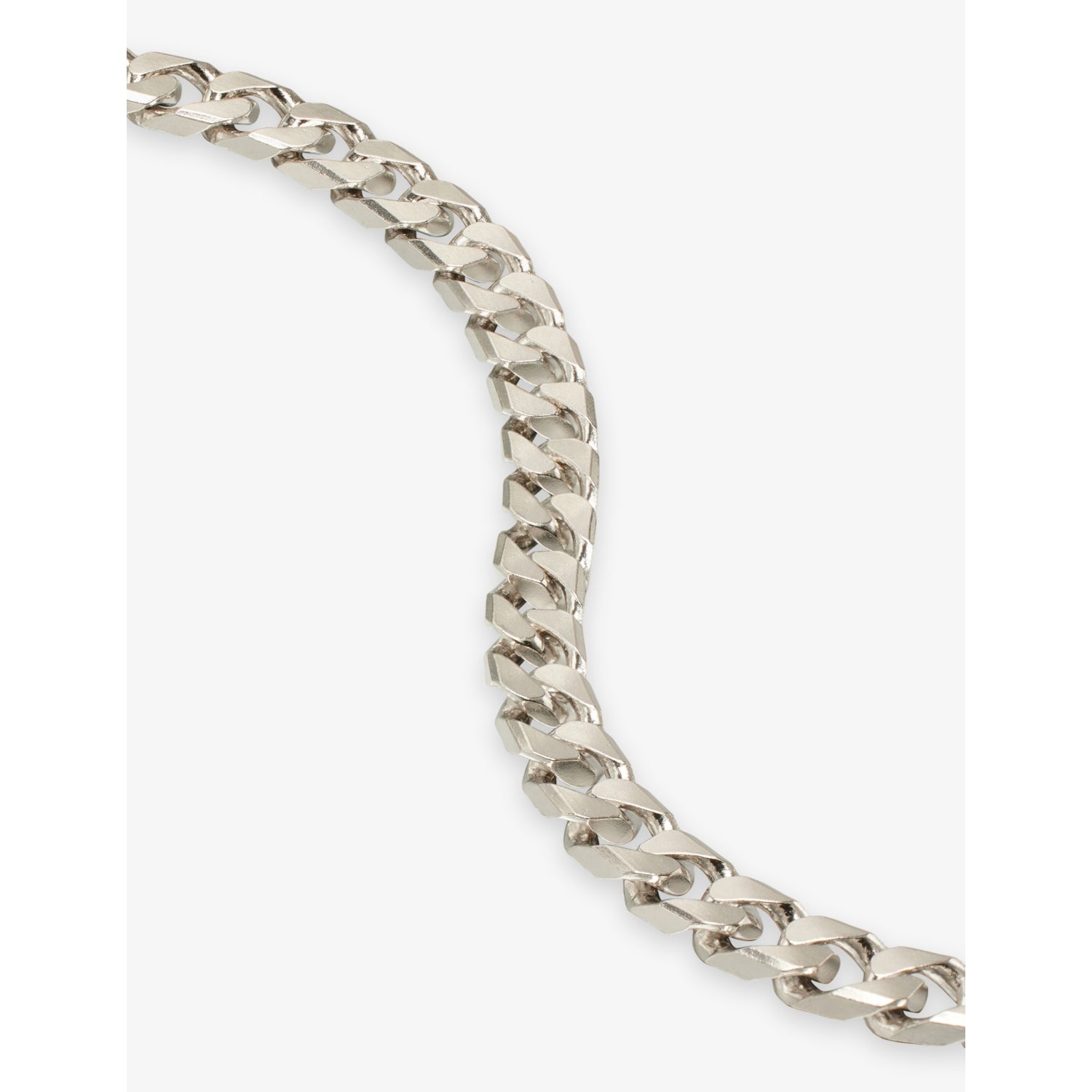 Tom Wood Frankie Chain necklace rhodium-plated 925 sterling silver, UK version