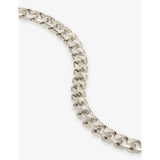 Tom Wood Frankie Chain necklace rhodium-plated 925 sterling silver, UK version