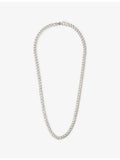 Tom Wood Frankie Chain necklace rhodium-plated 925 sterling silver, UK version