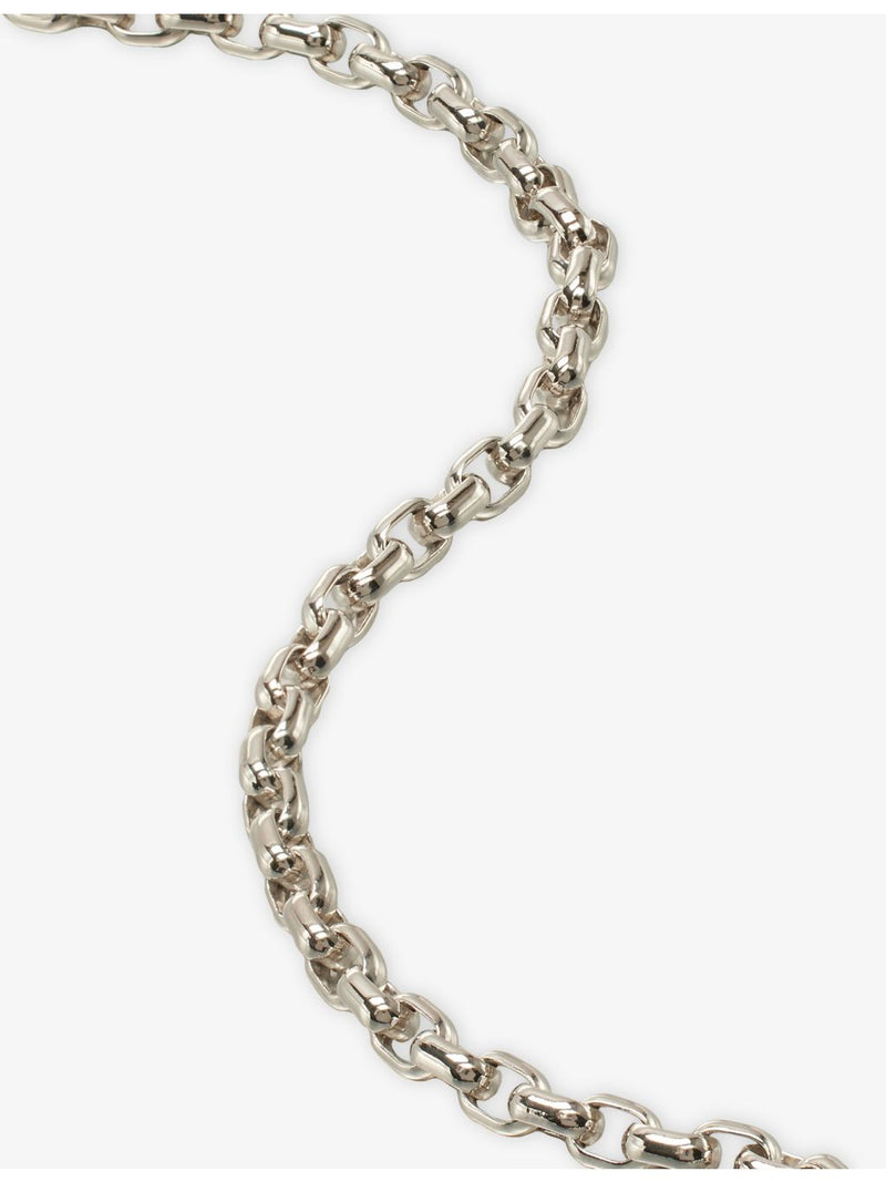 Tom Wood Lee Thick rhodium-plated sterling silver bracelet, imported from the UK
