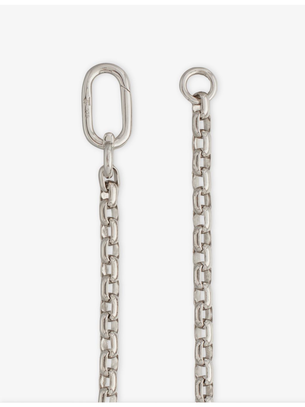 Tom Wood Lee Thick rhodium-plated sterling silver bracelet, imported from the UK