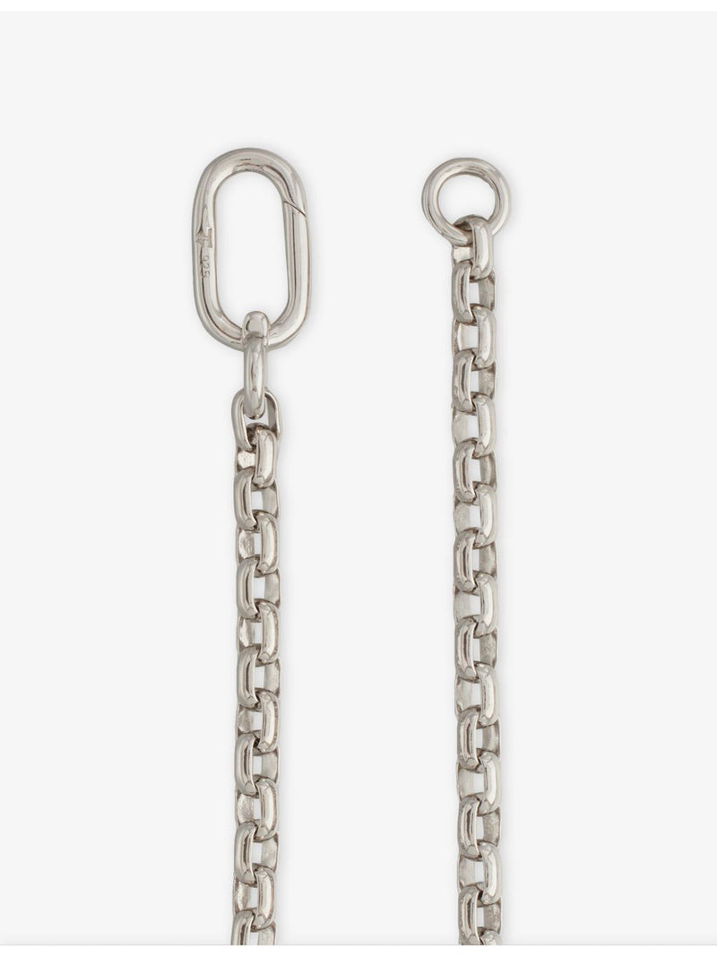 Tom Wood Lee Thick rhodium-plated sterling silver bracelet, imported from the UK