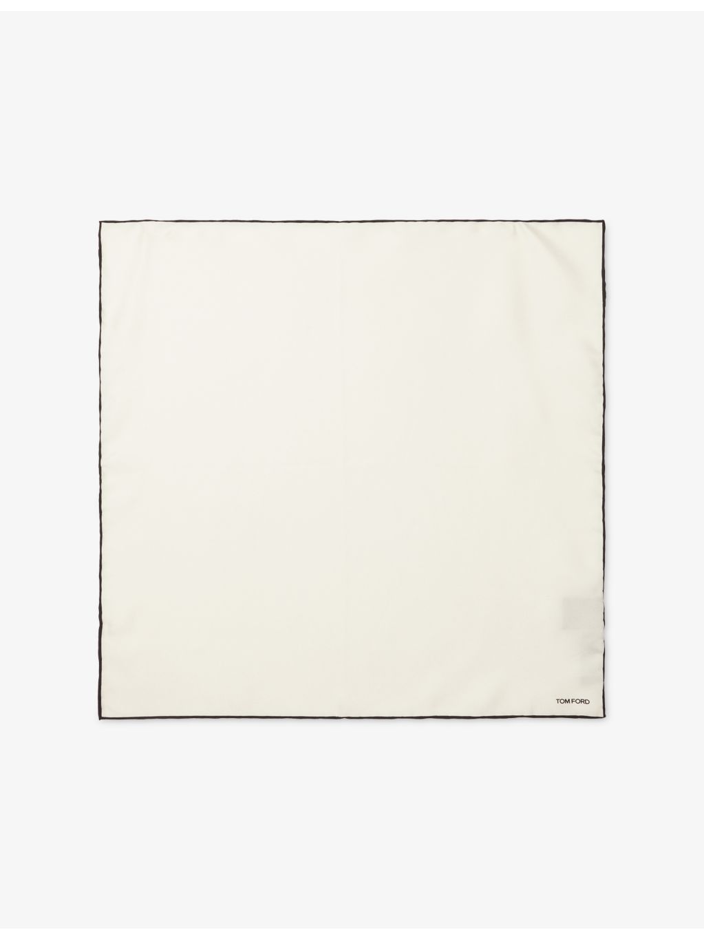 Tom Ford silk pocket square with contrast border (British brand)