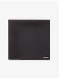 Tom Ford contrast-border logo silk pocket square (British brand)