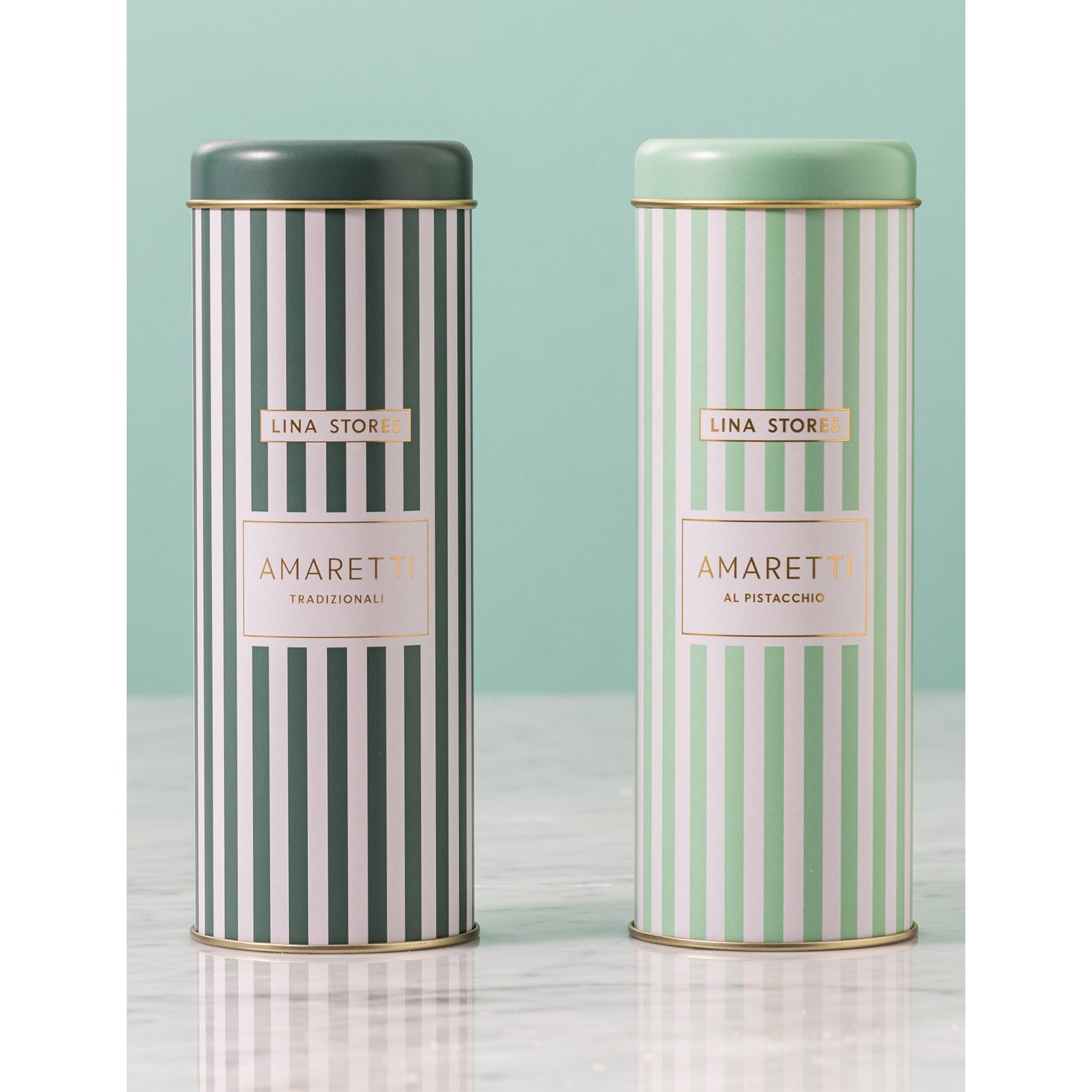 Daylesford Pistachio Amaretti biscuits tin 140g - British product
