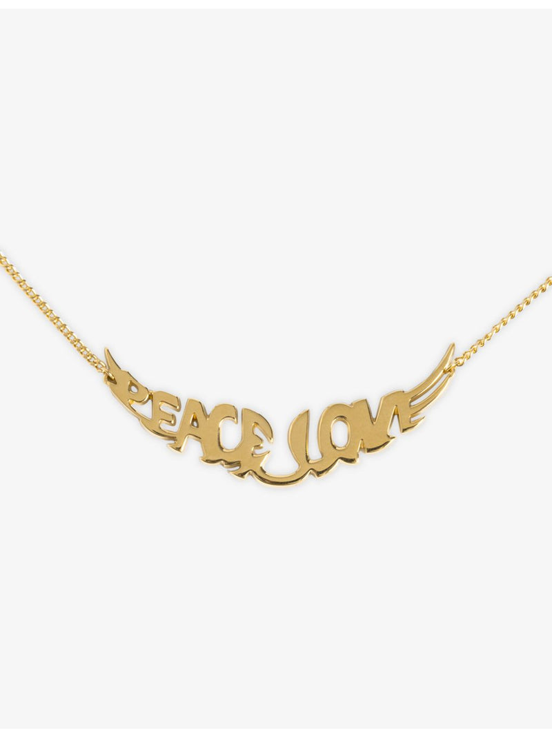 Zadig Voltaire brass pendant necklace gold-tone finish, imported from the UK