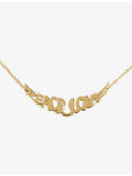 Zadig Voltaire brass pendant necklace gold-tone finish, imported from the UK