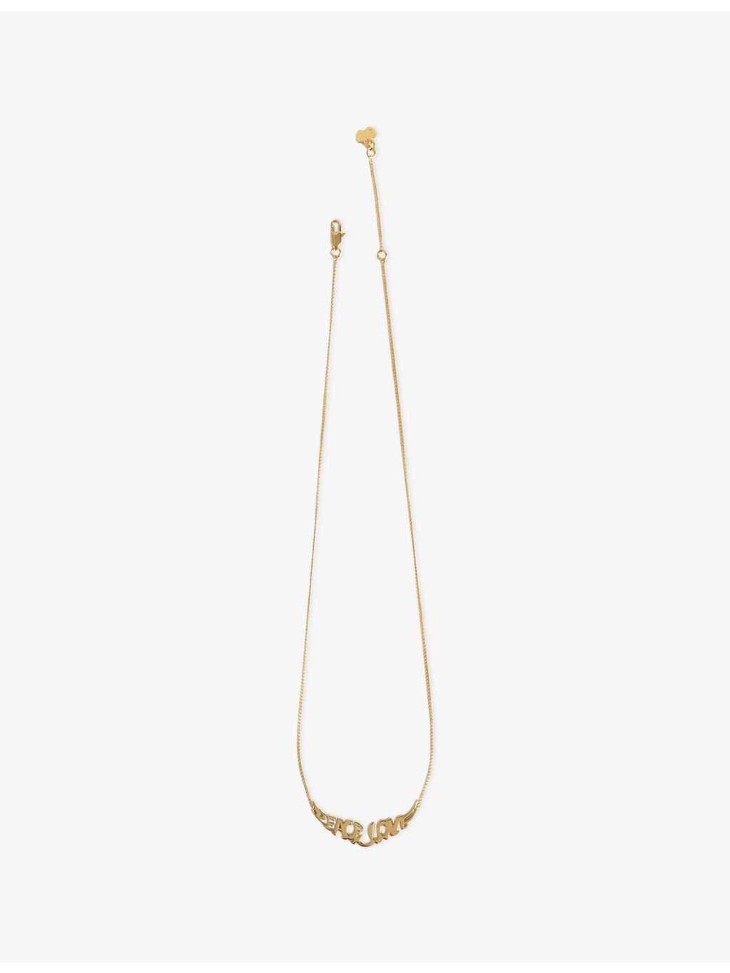 Zadig Voltaire brass pendant necklace gold-tone finish, imported from the UK