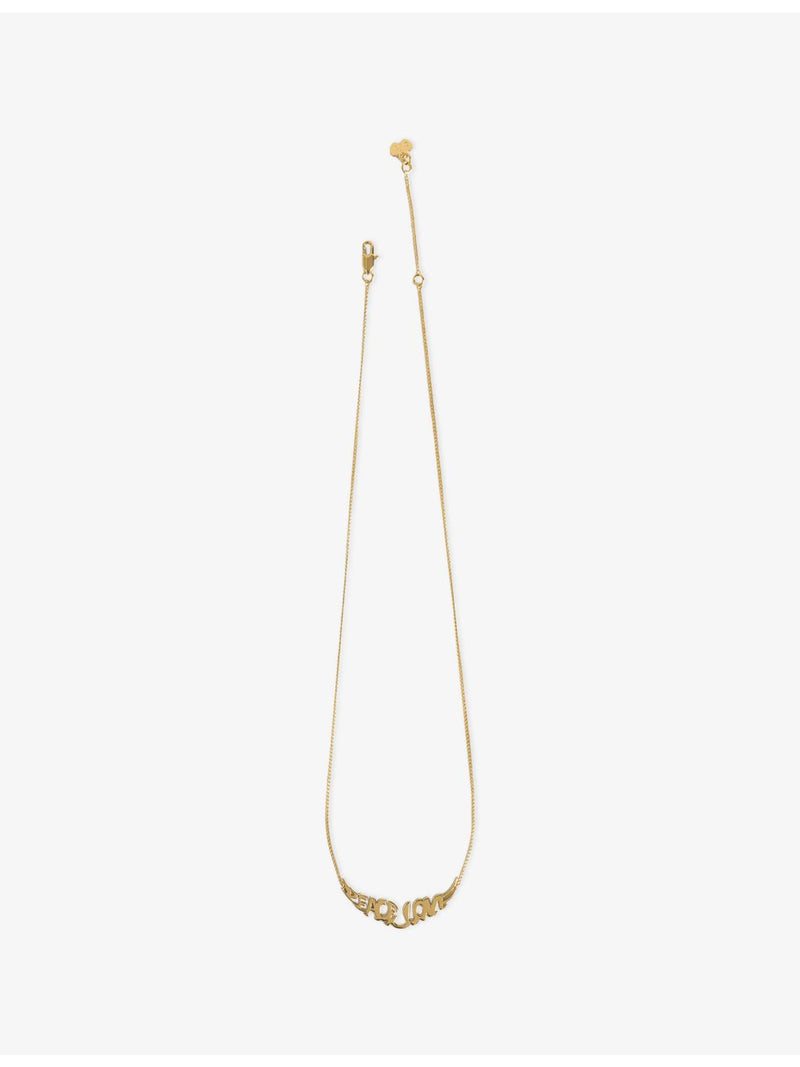 Zadig Voltaire brass pendant necklace gold-tone finish, imported from the UK
