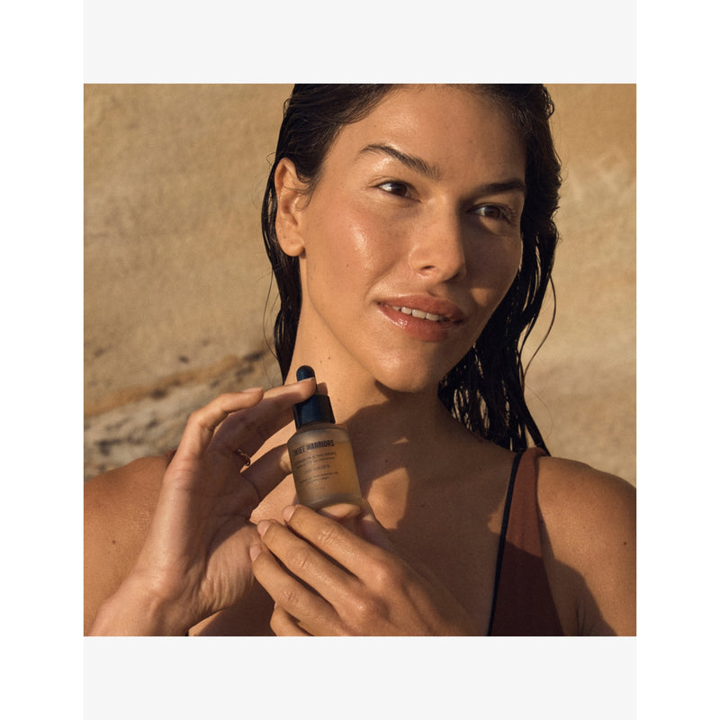 Three Warriors Hydrabronze face tan drops 30ml, imported from the UK