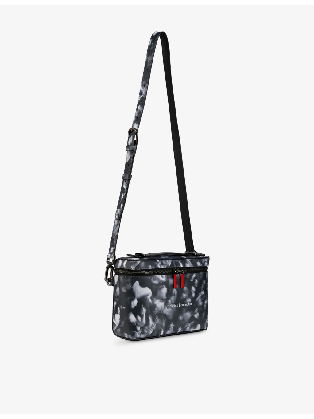 Christian Louboutin leather crossbody bag with tactical print (British brand)