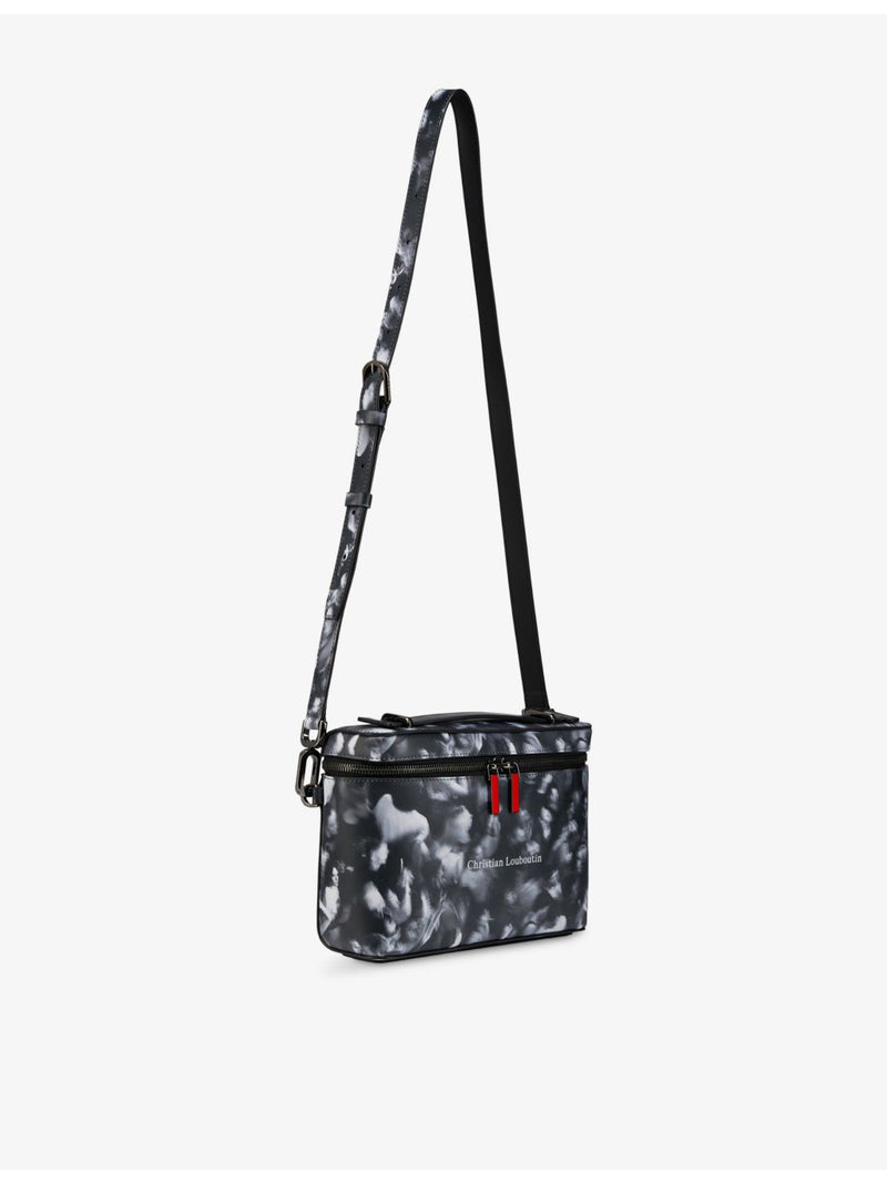 Christian Louboutin leather crossbody bag with tactical print (British brand)