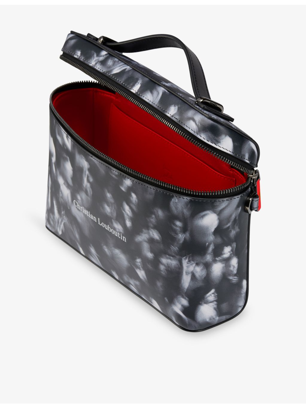 Christian Louboutin leather crossbody bag with tactical print (British brand)