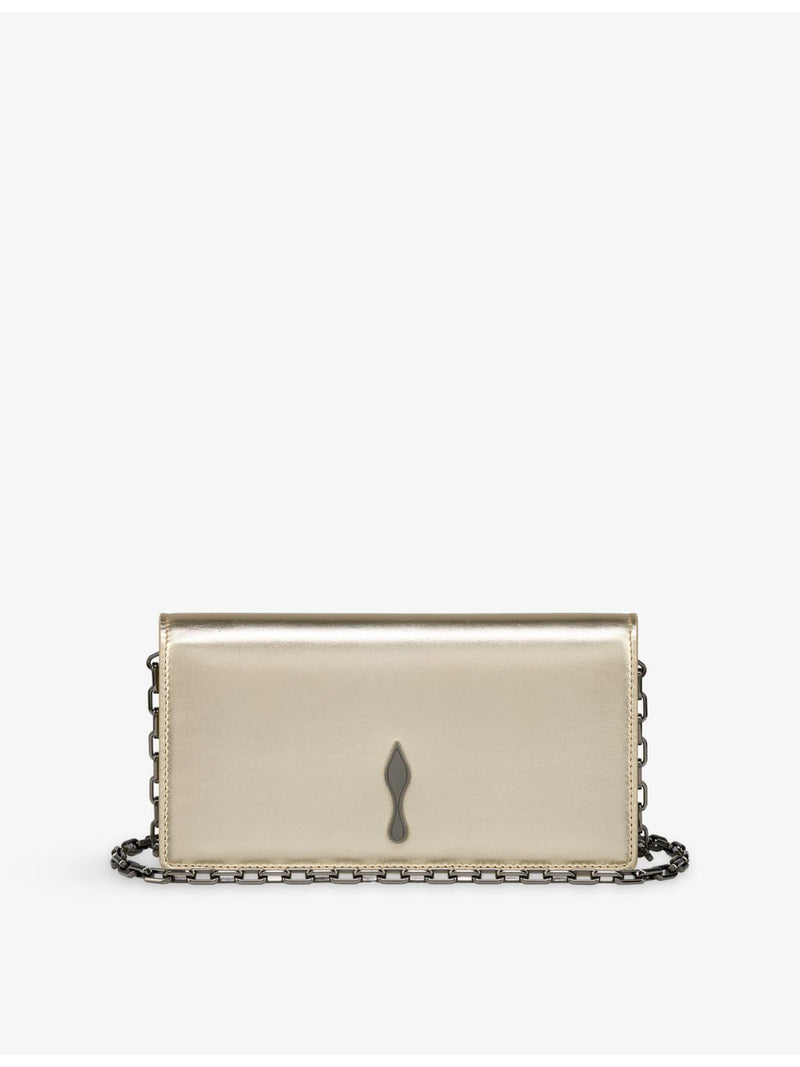Christian Louboutin Bettina leather clutch bag - British product