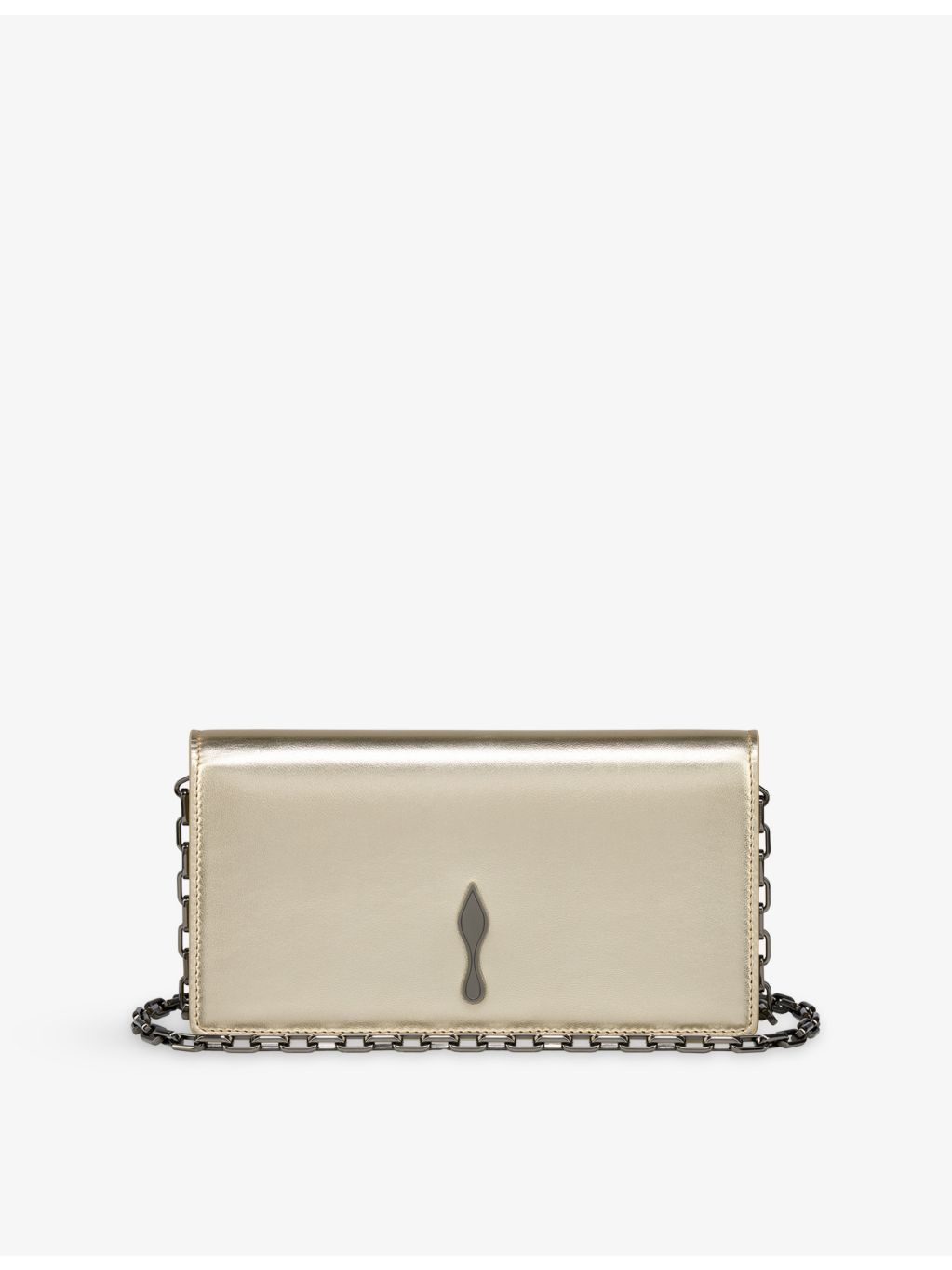 Christian Louboutin Bettina leather clutch bag - British product