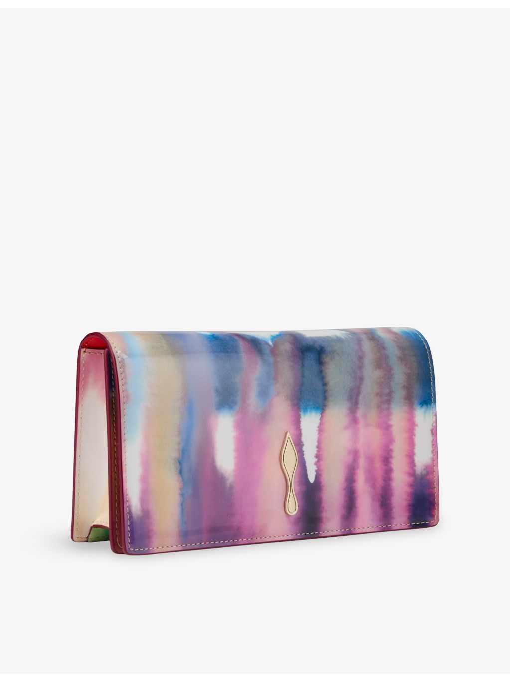 Christian Louboutin Bettina tie-dye leather clutch (British brand)