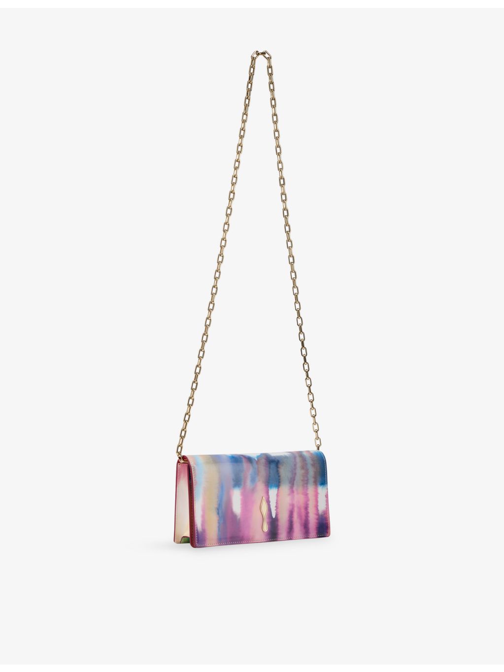 Christian Louboutin Bettina tie-dye leather clutch (British brand)