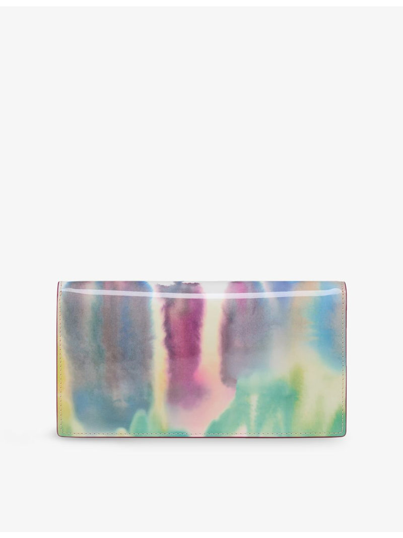 Christian Louboutin Bettina tie-dye leather clutch (British brand)