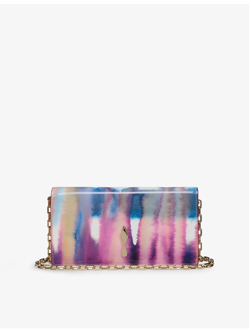 Christian Louboutin Bettina tie-dye leather clutch (British brand)