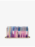 Christian Louboutin Bettina tie-dye leather clutch (British brand)