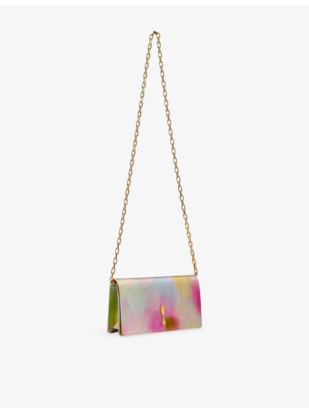 Christian Louboutin Bettina Botanica satin clutch - British product