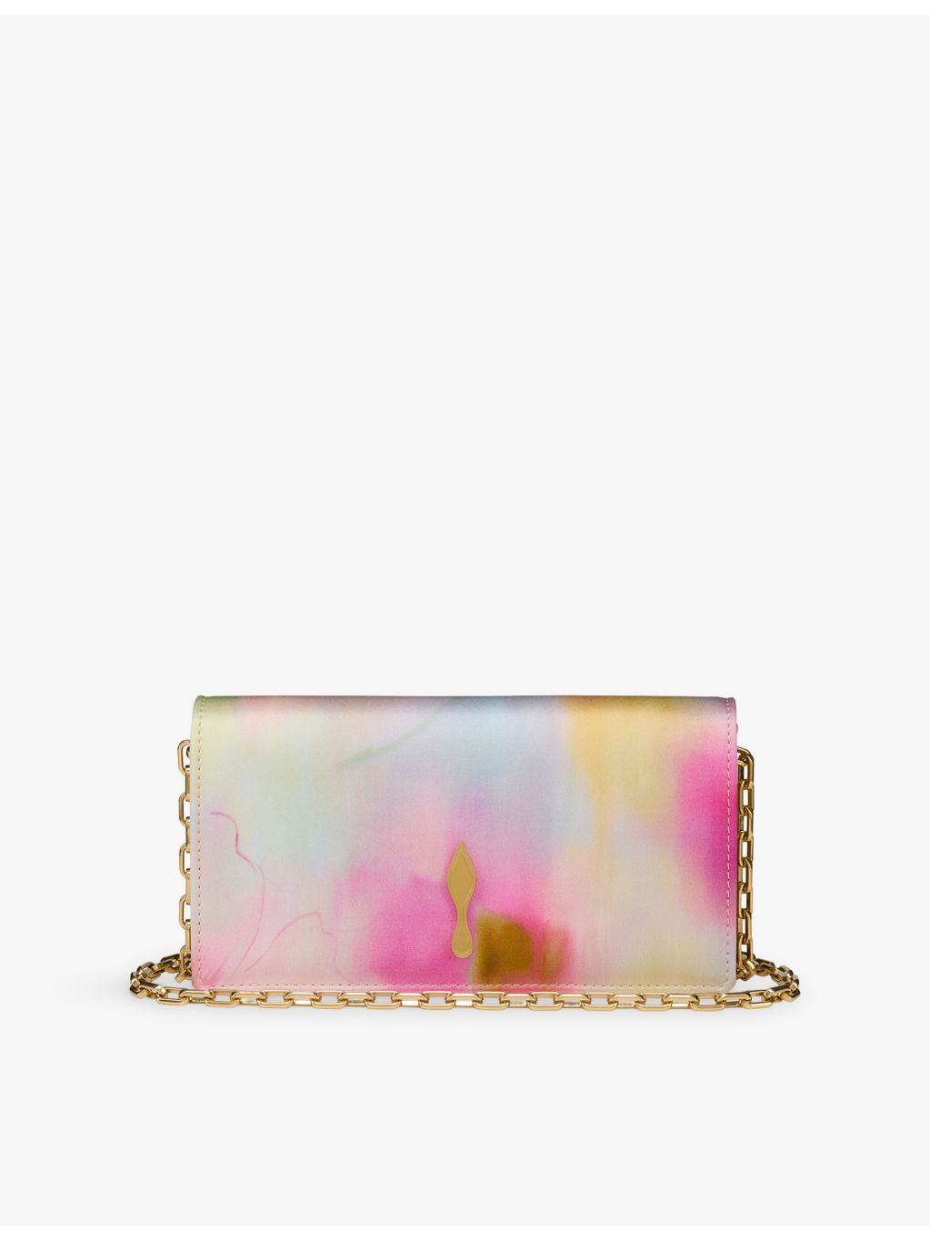 Christian Louboutin Bettina Botanica satin clutch - British product