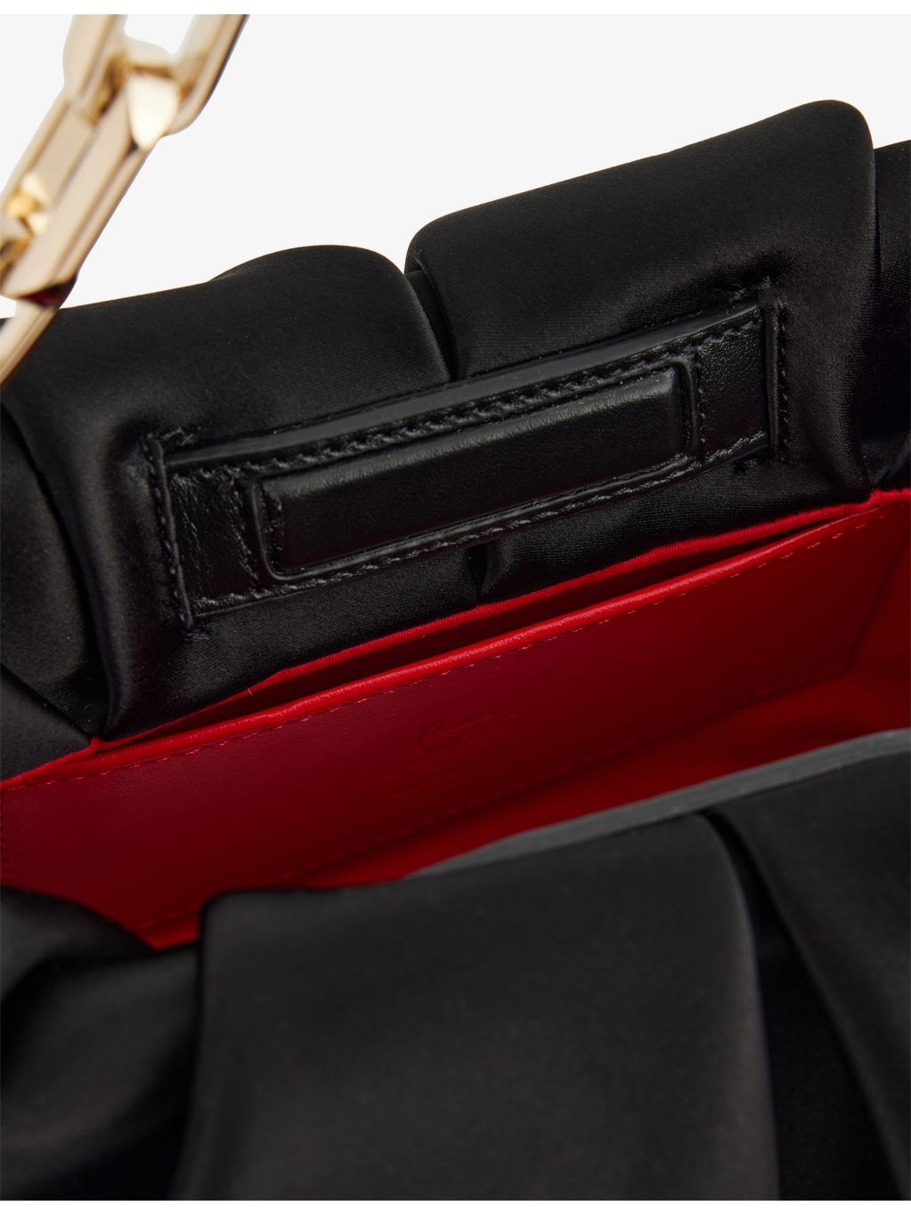 Christian Louboutin Eva small neoprene satin shoulder bag, UK version