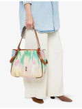 Christian Louboutin small tie dye canvas tote bag, imported from the UK