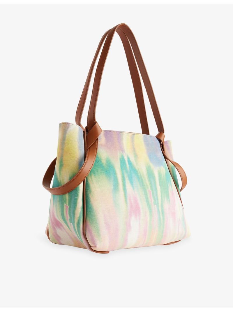 Christian Louboutin small tie dye canvas tote bag, imported from the UK