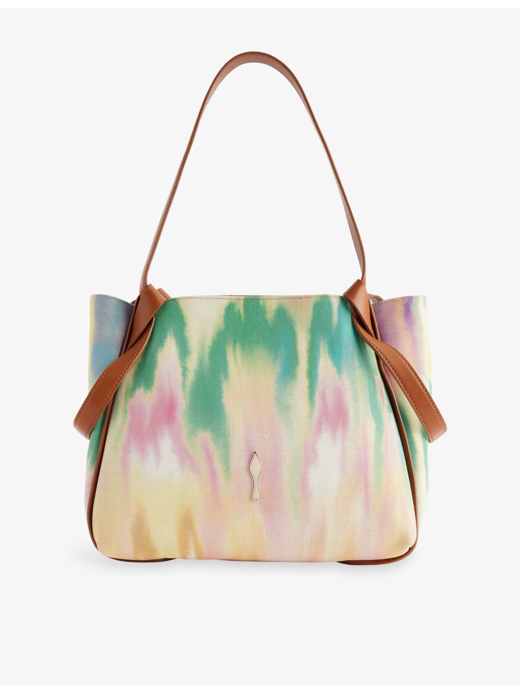 Christian Louboutin small tie dye canvas tote bag, imported from the UK