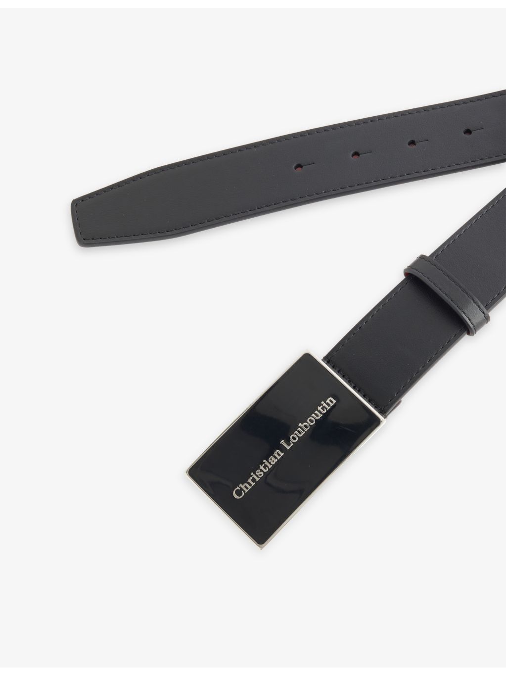 Christian Louboutin Canopy leather belt 35mm adjustable (British brand)