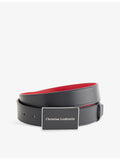 Christian Louboutin Canopy leather belt 35mm adjustable (British brand)