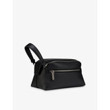 Christian Louboutin leather travel pouch with red lining - British product